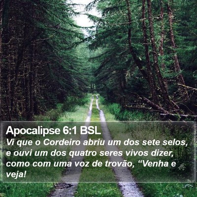 Apocalipse 6:1 BSL Bible Verse Image
