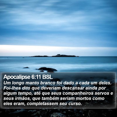 Apocalipse 6:11 BSL Bible Verse Image