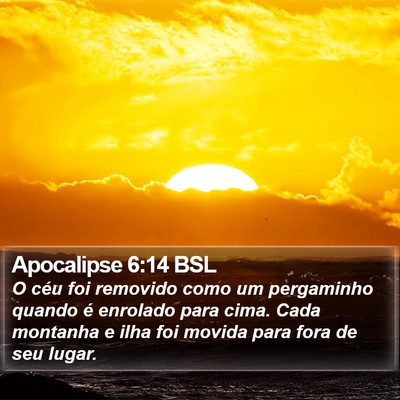 Apocalipse 6:14 BSL Bible Verse Image