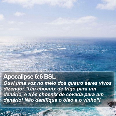 Apocalipse 6:6 BSL Bible Verse Image