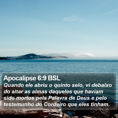 Apocalipse 6:9 BSL Bible Verse Image