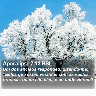 Apocalipse 7:13 BSL Bible Verse Image