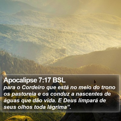Apocalipse 7:17 BSL Bible Verse Image