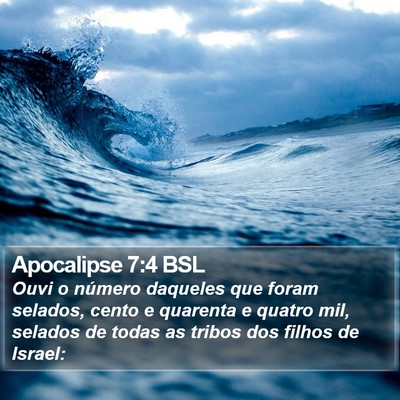 Apocalipse 7:4 BSL Bible Verse Image