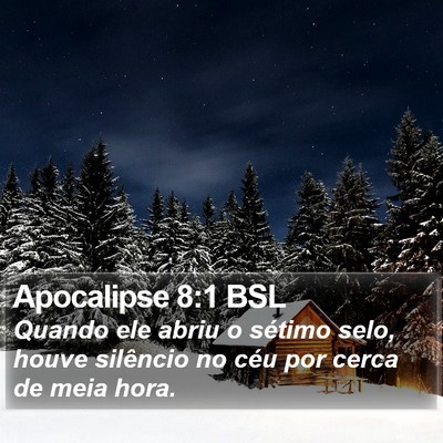 Apocalipse 8:1 BSL Bible Verse Image