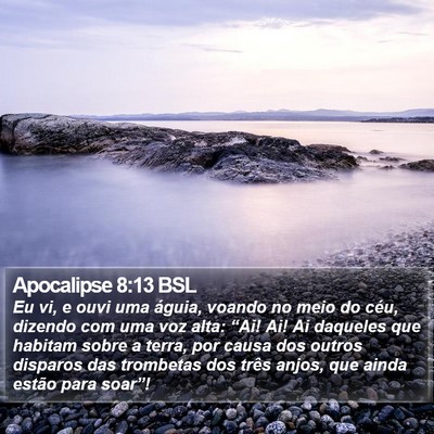 Apocalipse 8:13 BSL Bible Verse Image