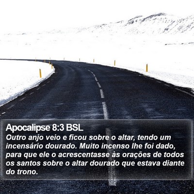Apocalipse 8:3 BSL Bible Verse Image