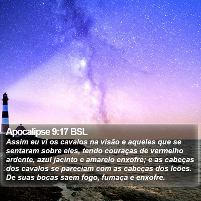 Apocalipse 9:17 BSL Bible Verse Image
