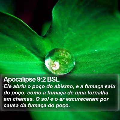 Apocalipse 9:2 BSL Bible Verse Image
