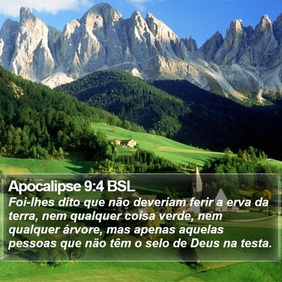 Apocalipse 9:4 BSL Bible Verse Image