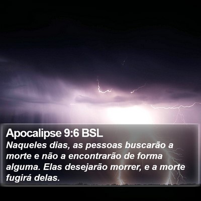 Apocalipse 9:6 BSL Bible Verse Image