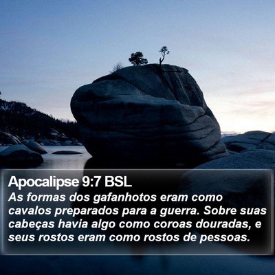 Apocalipse 9:7 BSL Bible Verse Image