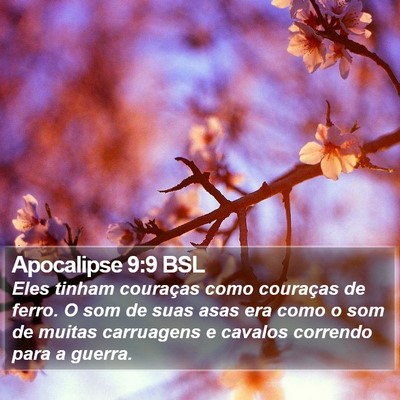 Apocalipse 9:9 BSL Bible Verse Image