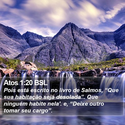 Atos 1:20 BSL Bible Verse Image