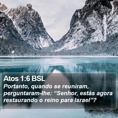 Atos 1:6 BSL Bible Verse Image
