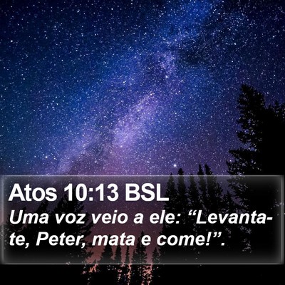 Atos 10:13 BSL Bible Verse Image