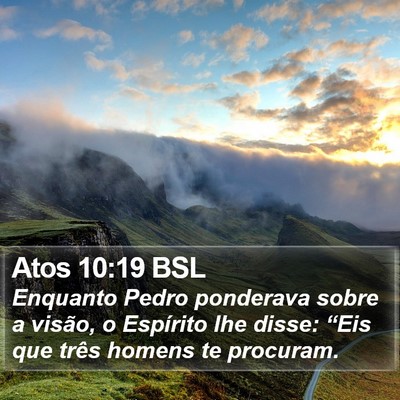Atos 10:19 BSL Bible Verse Image