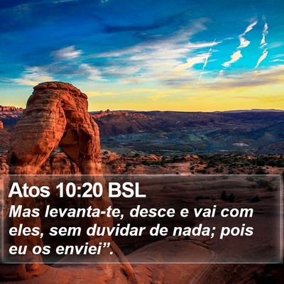 Atos 10:20 BSL Bible Verse Image