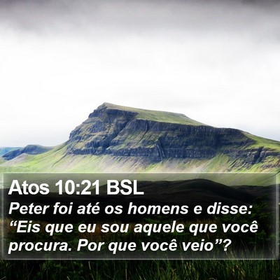 Atos 10:21 BSL Bible Verse Image