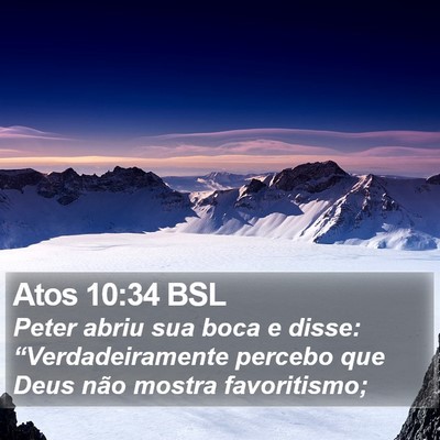 Atos 10:34 BSL Bible Verse Image