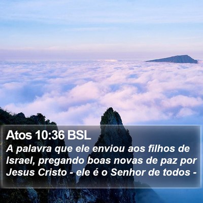 Atos 10:36 BSL Bible Verse Image