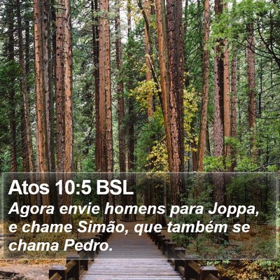 Atos 10:5 BSL Bible Verse Image