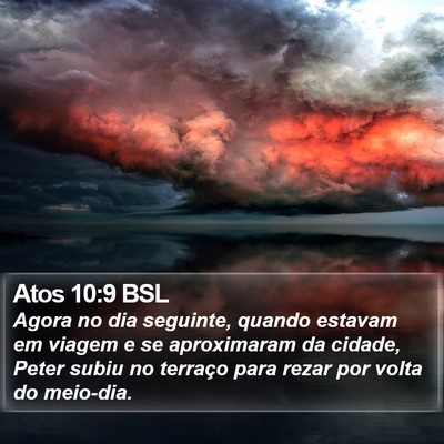 Atos 10:9 BSL Bible Verse Image