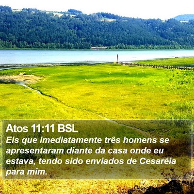 Atos 11:11 BSL Bible Verse Image
