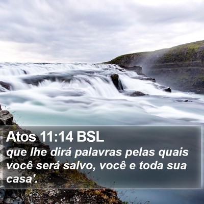 Atos 11:14 BSL Bible Verse Image