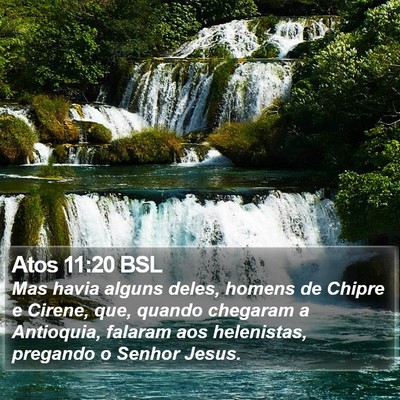 Atos 11:20 BSL Bible Verse Image