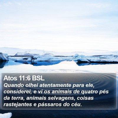 Atos 11:6 BSL Bible Verse Image