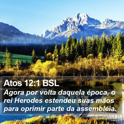 Atos 12:1 BSL Bible Verse Image