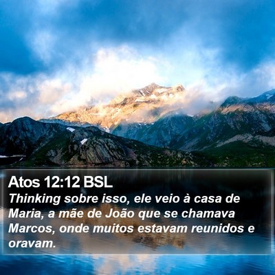 Atos 12:12 BSL Bible Verse Image