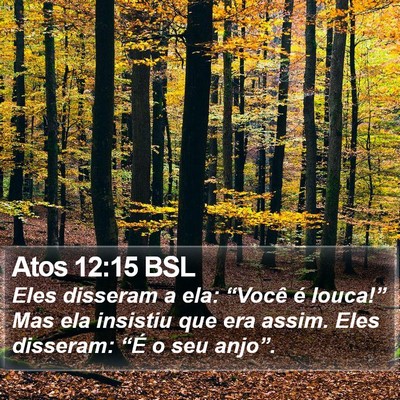 Atos 12:15 BSL Bible Verse Image