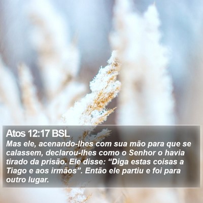 Atos 12:17 BSL Bible Verse Image
