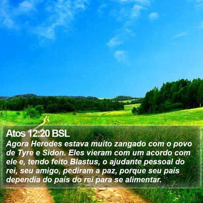 Atos 12:20 BSL Bible Verse Image