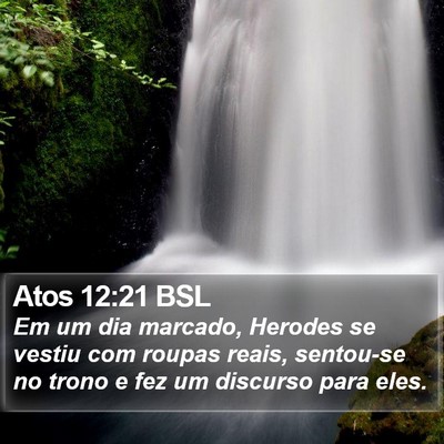 Atos 12:21 BSL Bible Verse Image