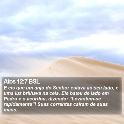 Atos 12:7 BSL Bible Verse Image