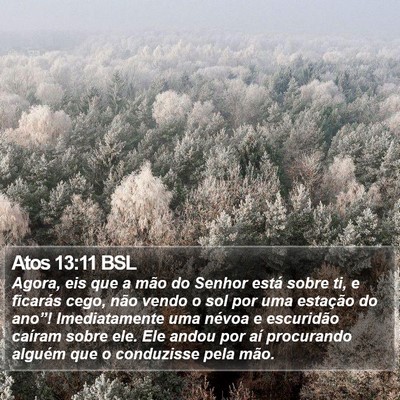 Atos 13:11 BSL Bible Verse Image
