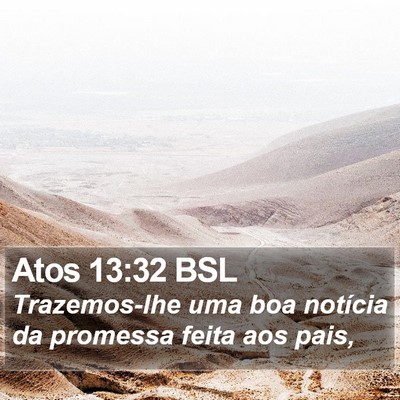 Atos 13:32 BSL Bible Verse Image