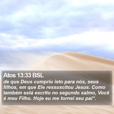 Atos 13:33 BSL Bible Verse Image