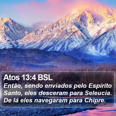 Atos 13:4 BSL Bible Verse Image