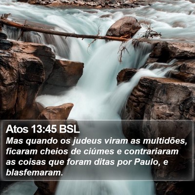 Atos 13:45 BSL Bible Verse Image