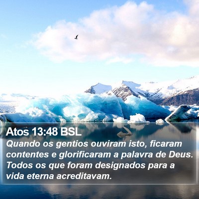 Atos 13:48 BSL Bible Verse Image
