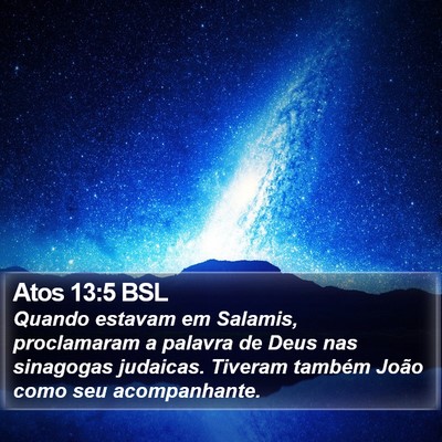 Atos 13:5 BSL Bible Verse Image
