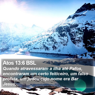 Atos 13:6 BSL Bible Verse Image