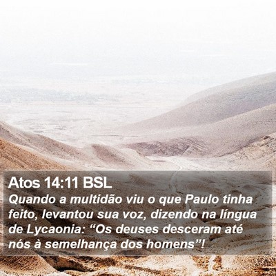 Atos 14:11 BSL Bible Verse Image