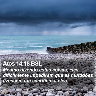 Atos 14:18 BSL Bible Verse Image