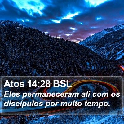 Atos 14:28 BSL Bible Verse Image