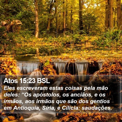 Atos 15:23 BSL Bible Verse Image